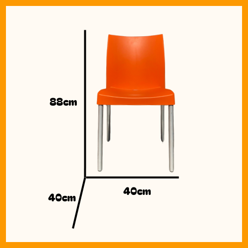 Chaise orange