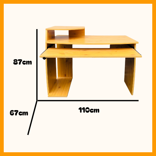 Light wood desk
