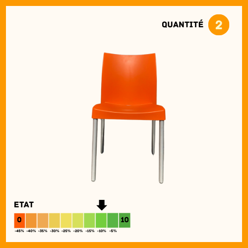 Silla naranja